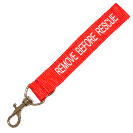 TEE-UU Υφασμάτινο Μπρελόκ "REMOVE BEFORE RESCUE"