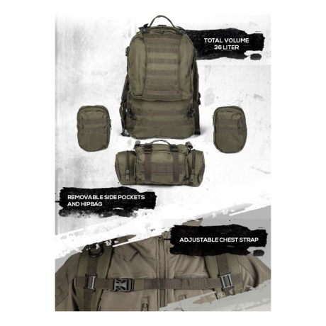 MIL-TEC DEFENSE PACK Σάκος Πλάτης 36 Λίτρων